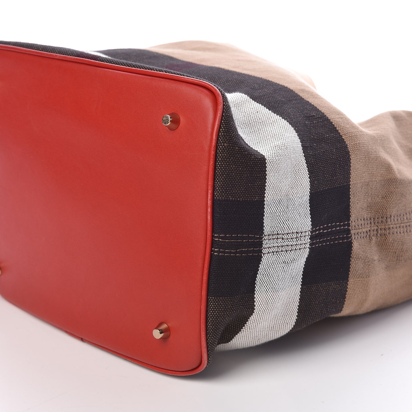 Canvas Mega Check Medium Ashby Hobo Cadmium Red