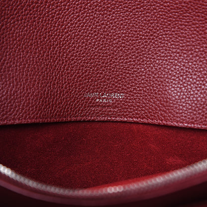 Saint Laurent Grained Calfskin Small Supple Sac De Jour Dark Pallisandre 6 of 10
