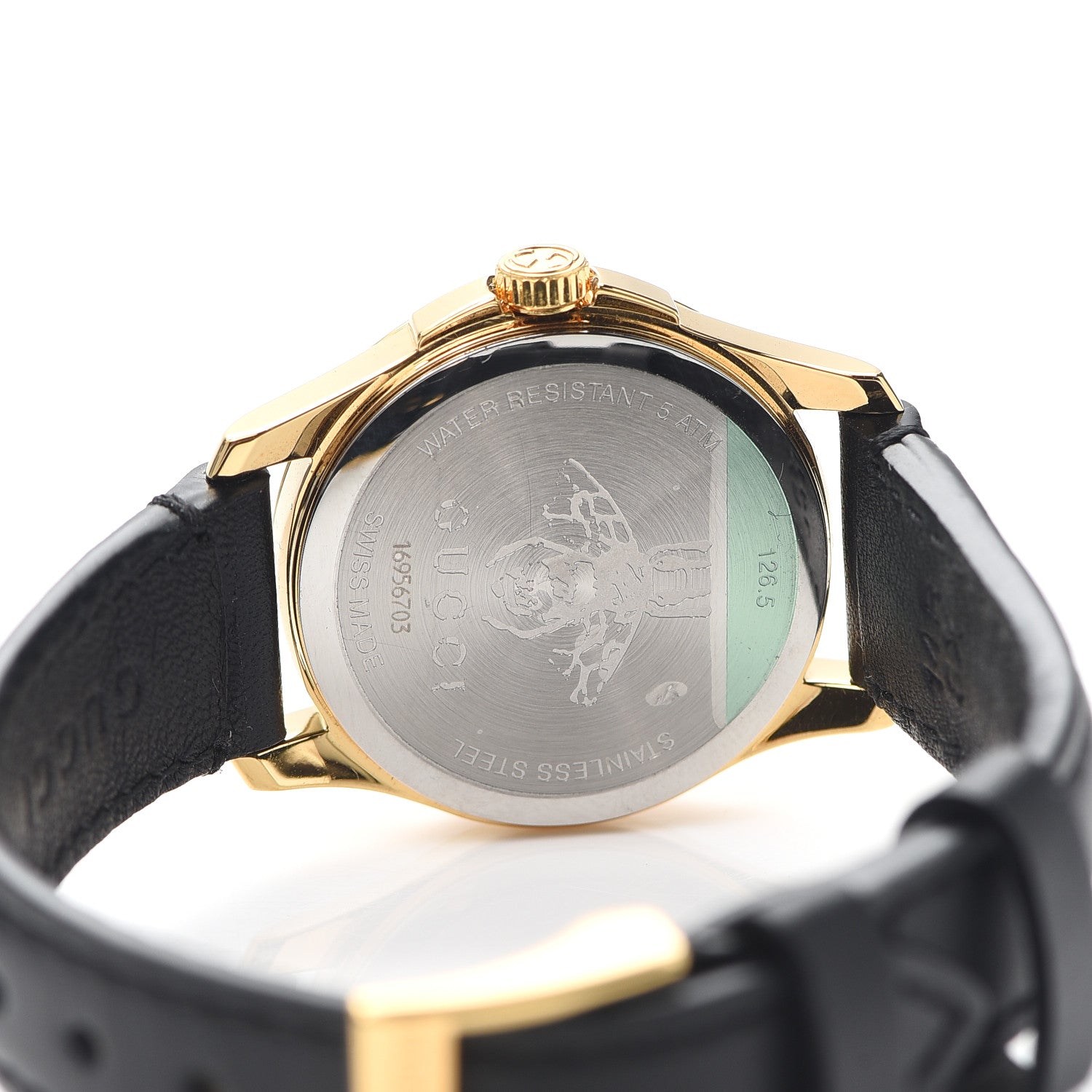 Gucci Stainless Steel Calfskin 28mm G-Timeless Quartz Watch Green 4 of 4