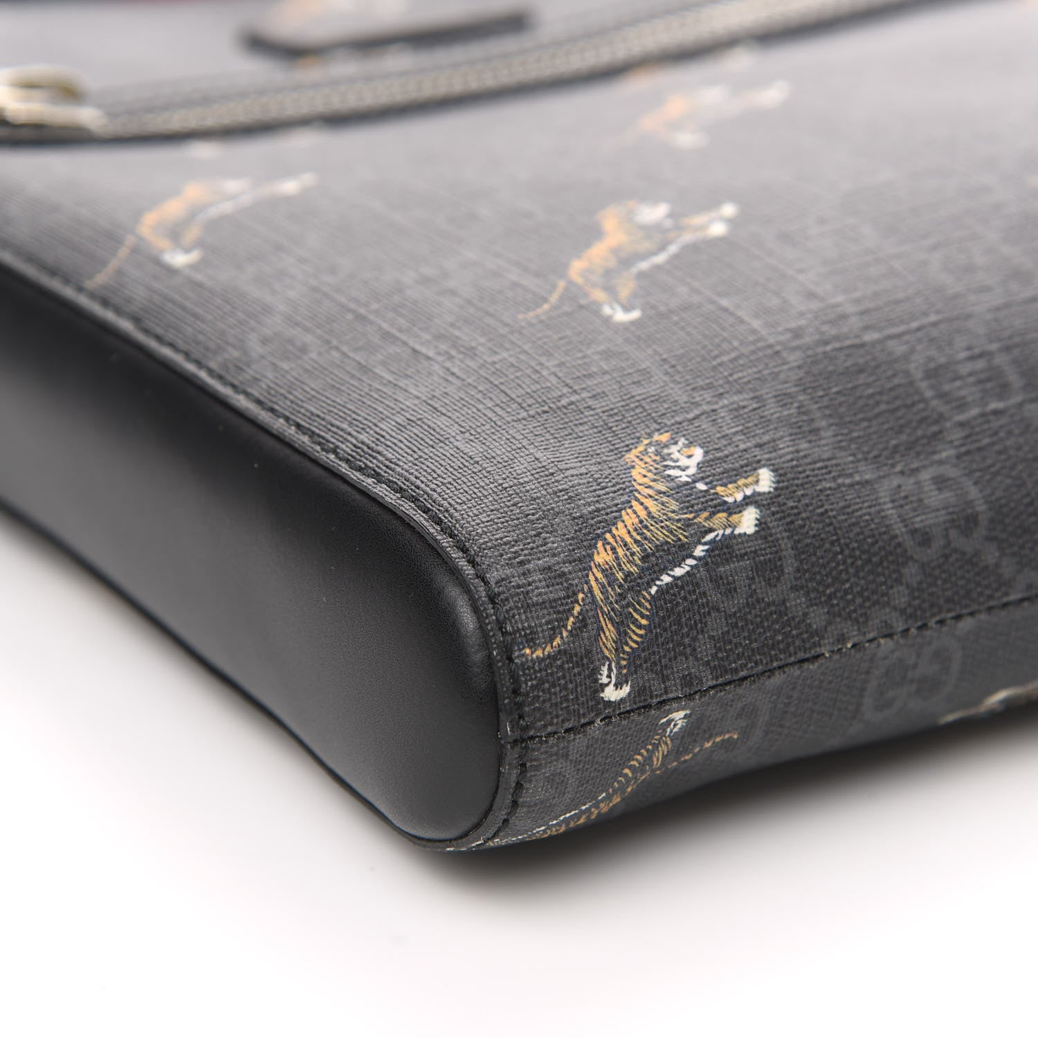 Gucci GG Supreme Monogram Tigers Web Messenger Bag Black Multicolor 8 of 9