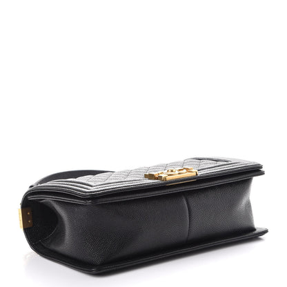 Chanel Caviar Quilted Medium Boy Flap Black 4 of 9