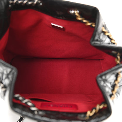 Chanel Aged Calfskin Quilted Small Gabrielle Backpack Black 5 of 11