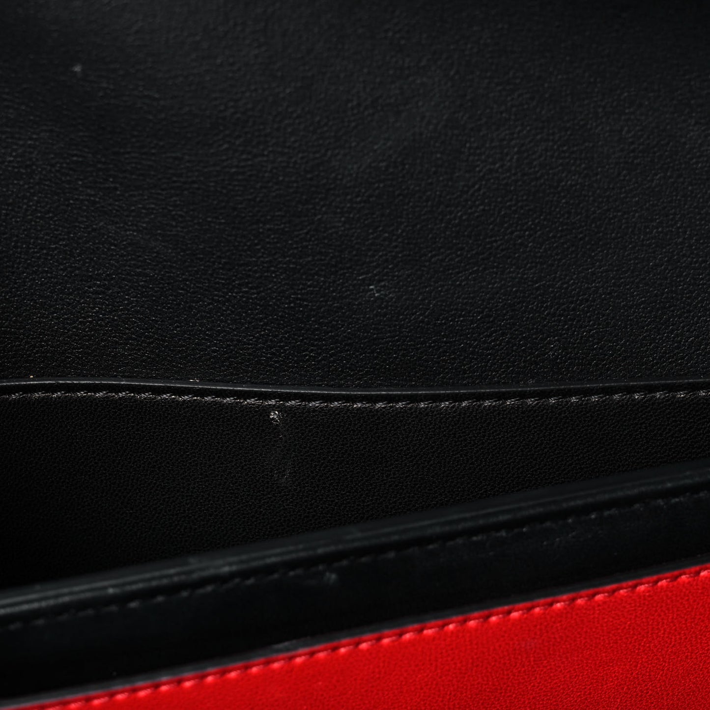 Smooth Calfskin Supervee Shoulder Bag Black