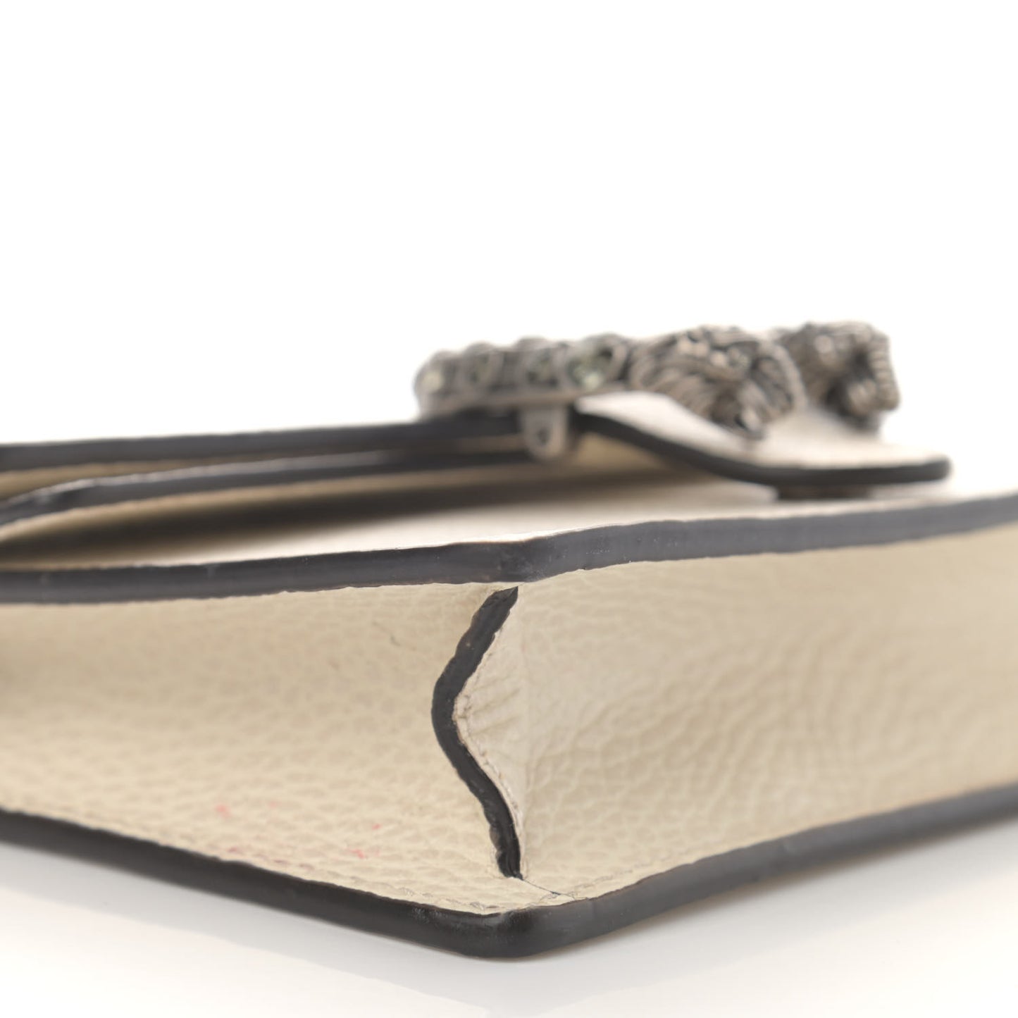 Dollar Calfskin Crystal Super Mini Dionysus Shoulder Bag Mystic White Black Diamond