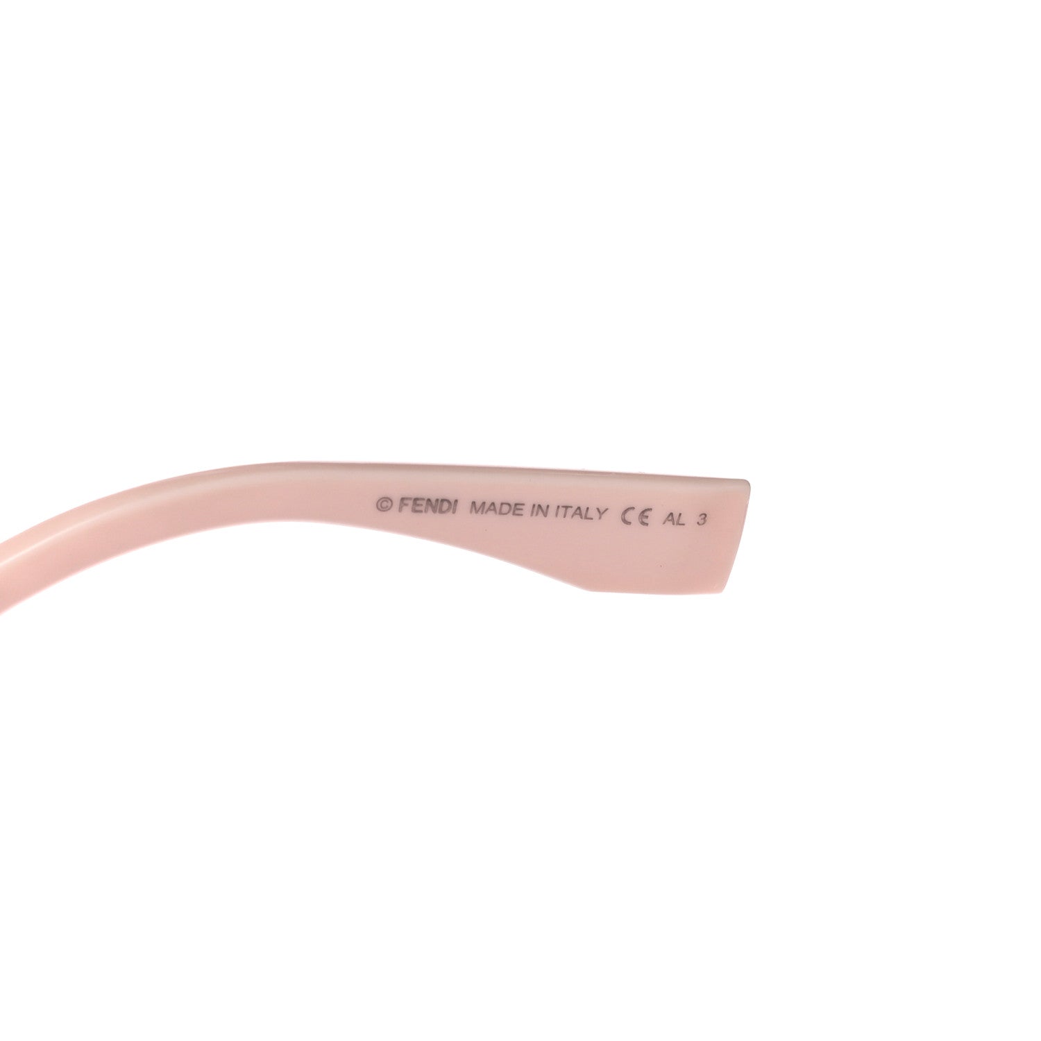 Fendi Mirrored Crystal Embellished FFreedom Shield Sunglasses FF 0382/S Pink 5 of 7