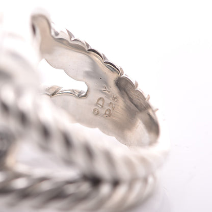 David Yurman Sterling Silver Diamond 17mm Albion Pave Ring 51 5.75 7 of 7