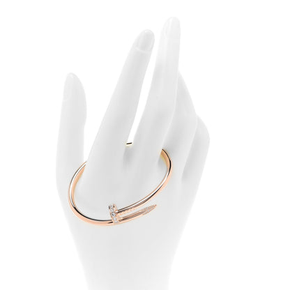 Cartier 18K Pink Gold Diamond Juste Un Clou Bracelet 16 2 of 5