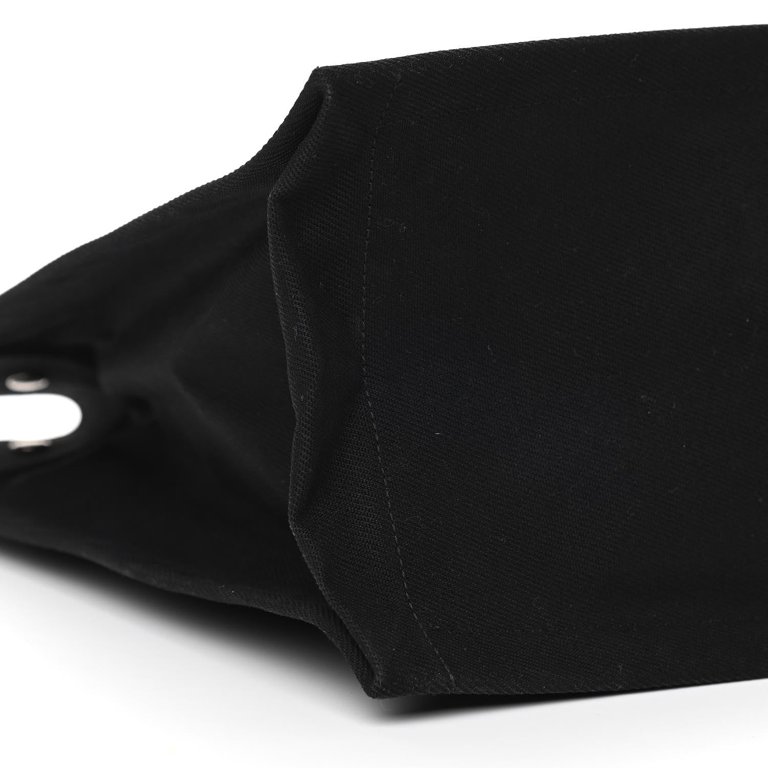 Saint Laurent Linen Calfskin Rive Gauche Tote Black 9 of 10