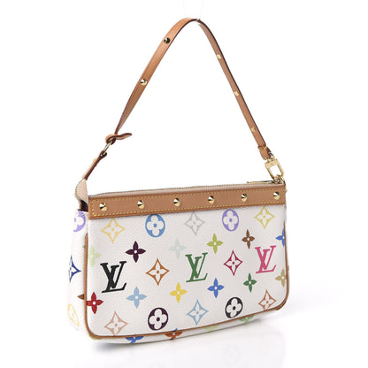 Louis Vuitton Monogram Multicolor Pochette Accessories White 3 of 11