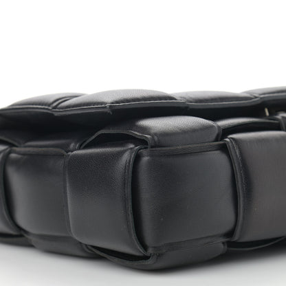 Bottega Veneta Lambskin Maxi Intreccio Padded Chain Cassette Crossbody Bag Black 8 of 16