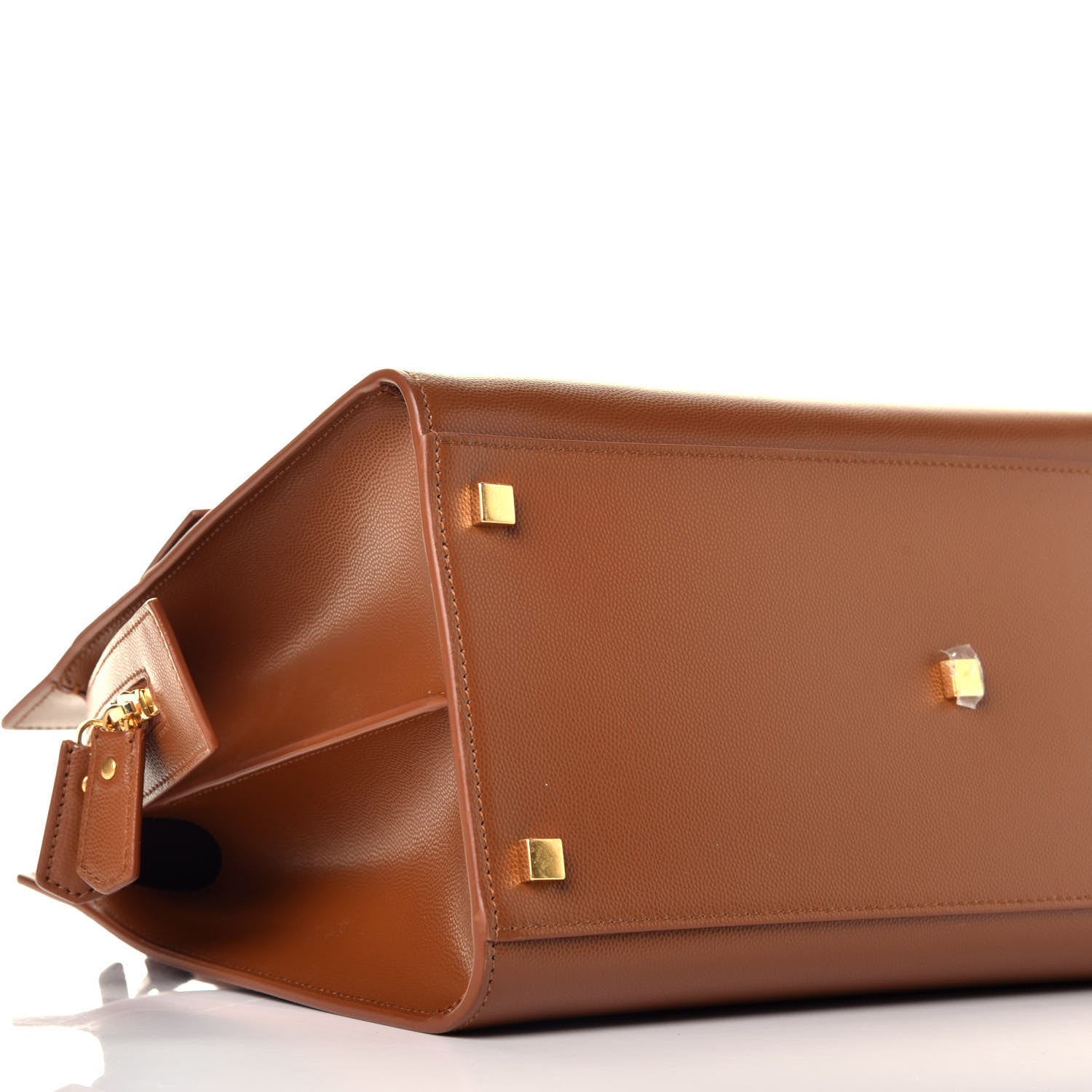 Saint Laurent Grain De Poudre Medium Uptown Tote Brick 13 of 16