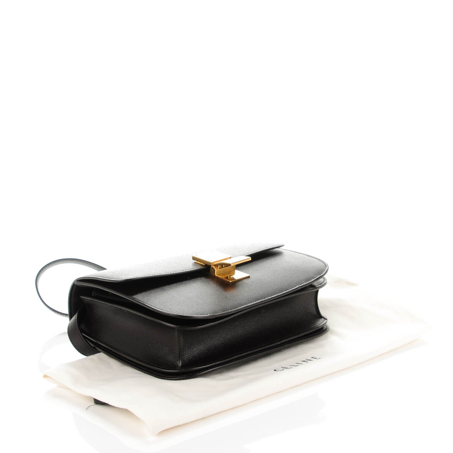 Celine Liege Calfskin Medium Classic Box Flap Bag Espresso 4 of 7