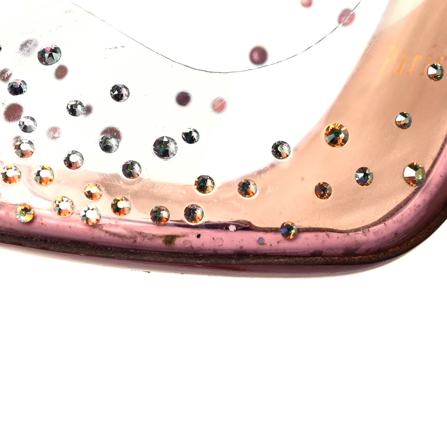 Christian Louboutin PVC Glitter Degrastrass 100 Pumps 35 Pink 8 of 8