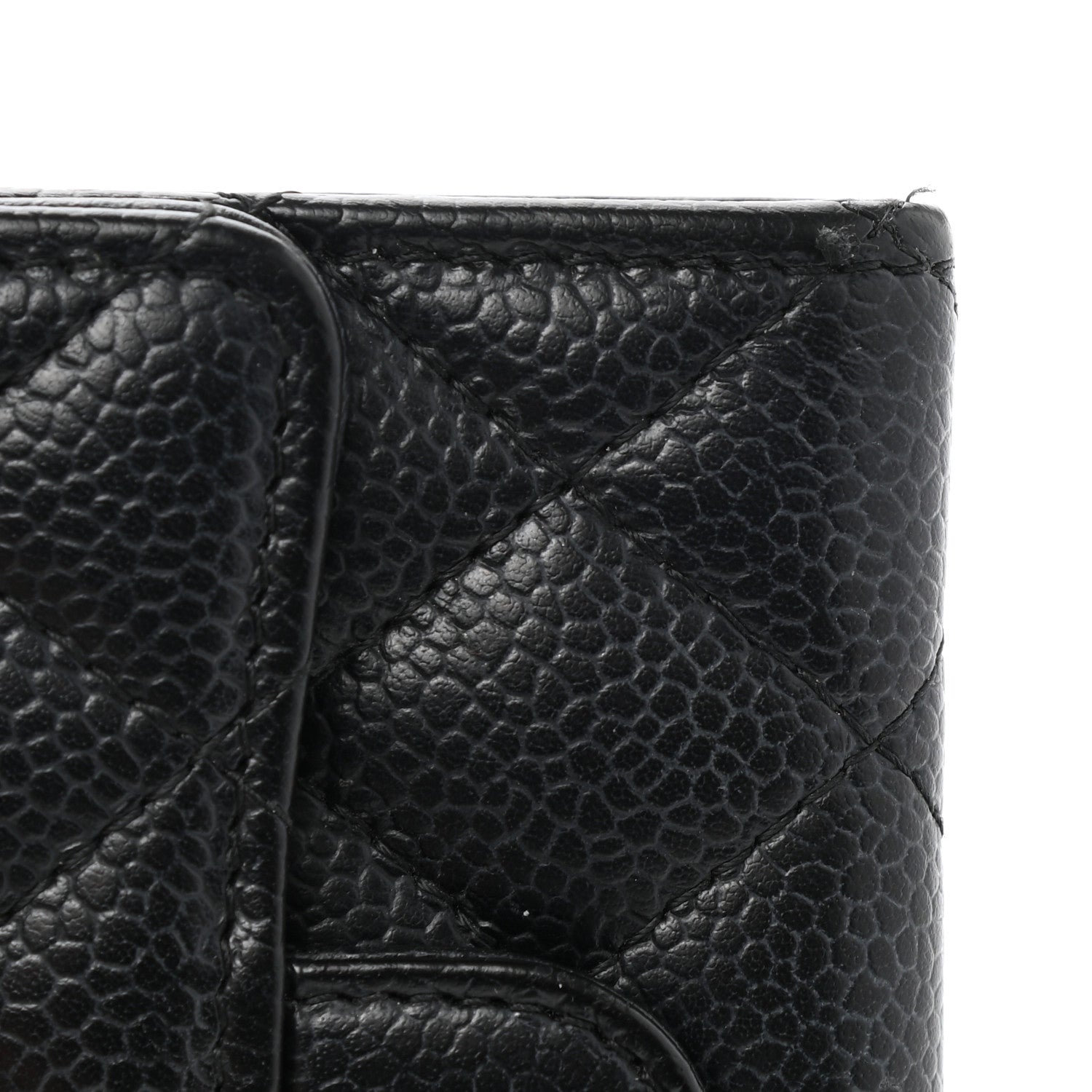 Chanel Caviar Quilted Flap Card Holder Wallet Black 9 of 9