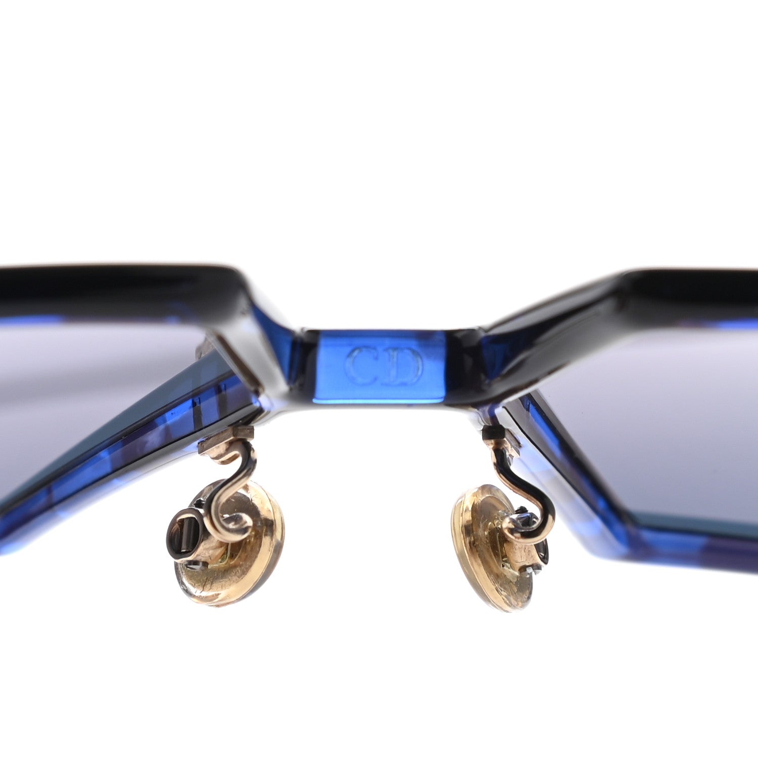 Christian Dior Acetate Square 30 Montaigne Sunglasses Blue 9 of 12