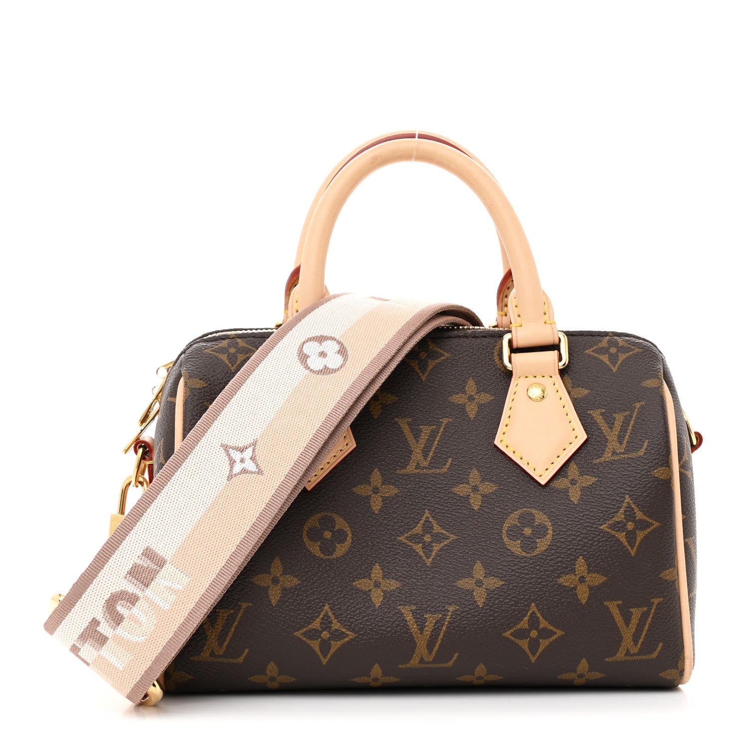 Louis Vuitton Monogram Speedy Bandouliere 20 Beige 1 of 10
