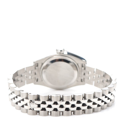 Rolex Stainless Steel 18K White Gold Diamond 26mm Oyster Perpetual Datejust Watch Pink 179174 3 of 5