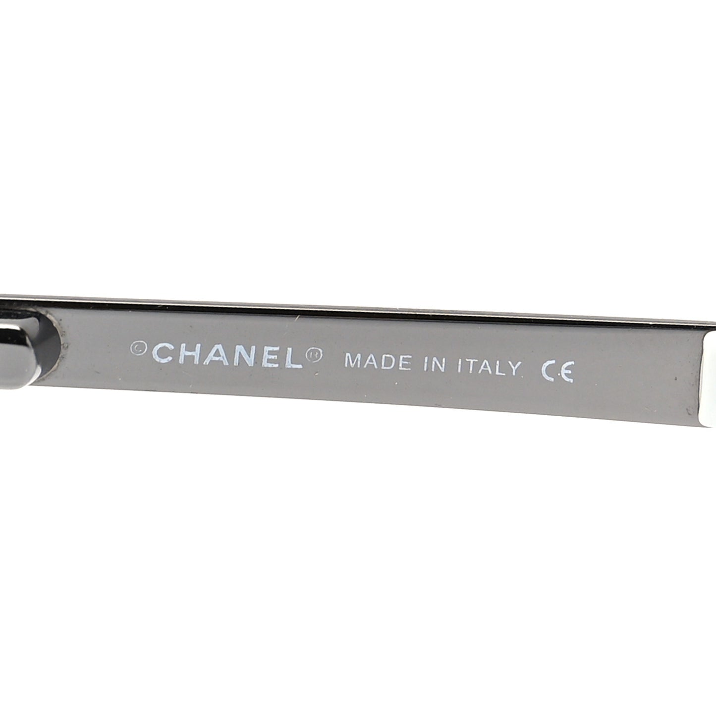 Rimless Shield Chain Sunglasses 4160-Q White