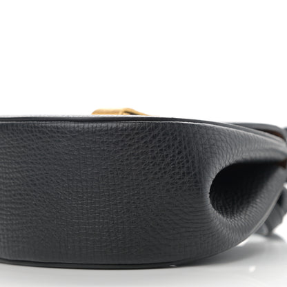 Bottega Veneta Palmellato Calfskin Rounded Belt Bag Black 8 of 10