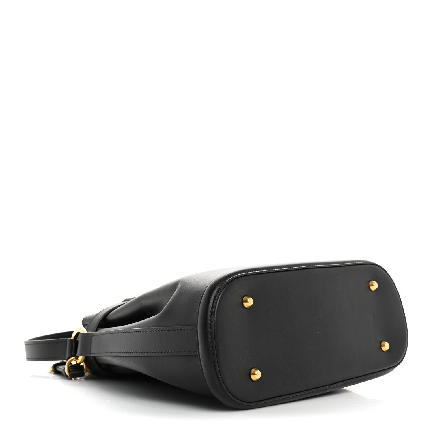 Christian Dior Calfskin CD Embossed Medium C'est Chain Bucket Bag Black 4 of 8