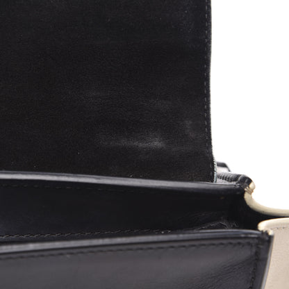 Celine Drummed Calfskin Suede Medium Tri-color Trapeze Black 16 of 18