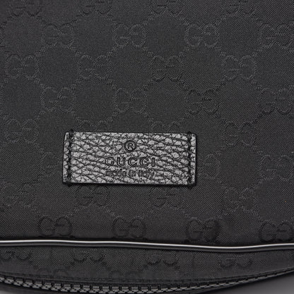Gucci Nylon Monogram Fanny Pack Belt Bag Black 10 of 10