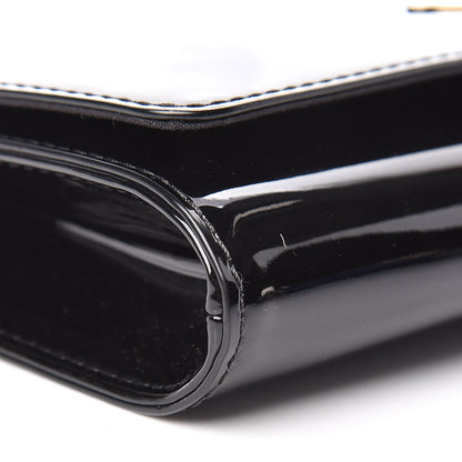 Louis Vuitton Patent Louise Clutch Black 7 of 9
