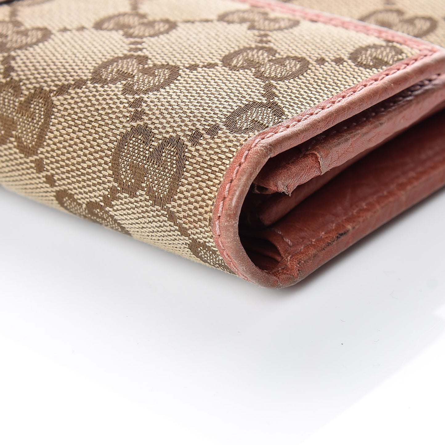 Monogram Continental Flap Wallet Coral