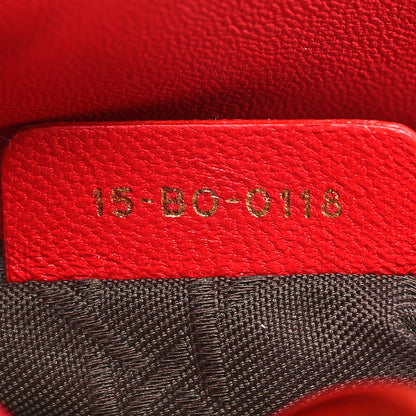 Christian Dior Lambskin Cannage Mini Lady Dior Red 7 of 11