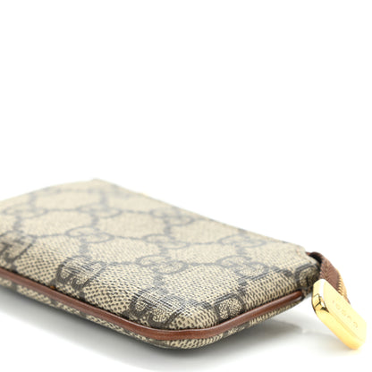 Gucci GG Supreme Monogram Key Case Beige Ebony Cuir 9 of 10