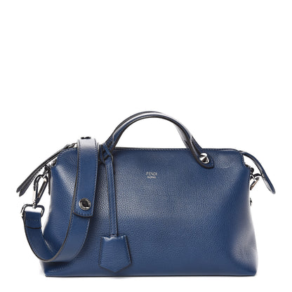 Fendi Vitello Dolce Marmol Medium By The Way Boston Bag Blue 1 of 9