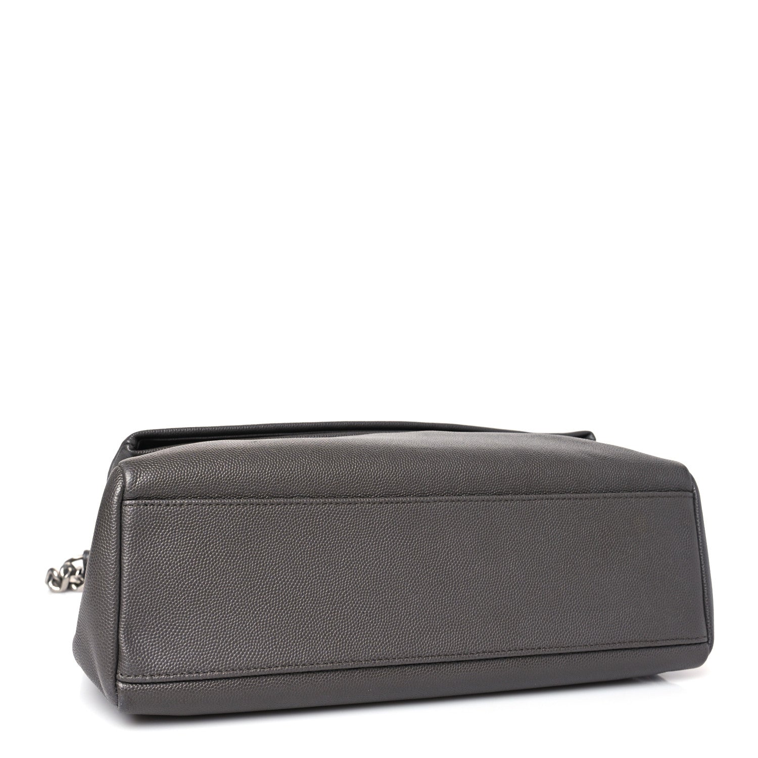 Saint Laurent Grain De Poudre Medium West Hollywood Monogram Fold-Over Earth 4 of 9