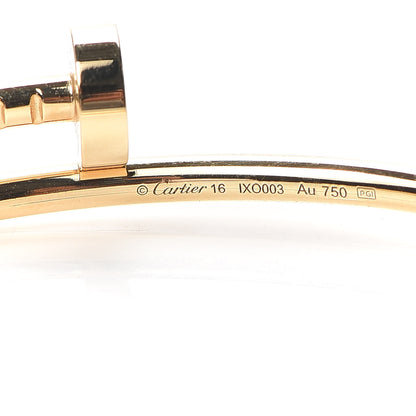 Cartier 18K Yellow Gold Small Juste Un Clou Bracelet 16 4 of 6