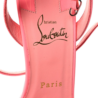 Christian Louboutin Patent Epic 70 Sandals 38 Bubble Gum 7 of 7