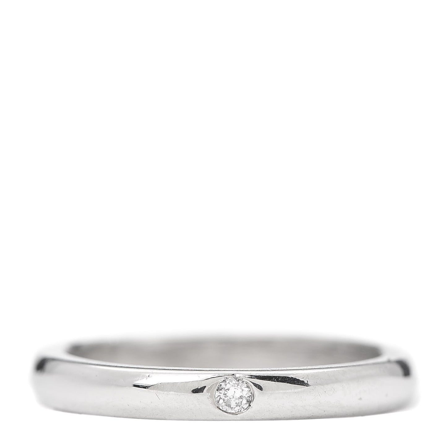 Platinum Elsa Peretti Diamond Band Ring 49 4.75