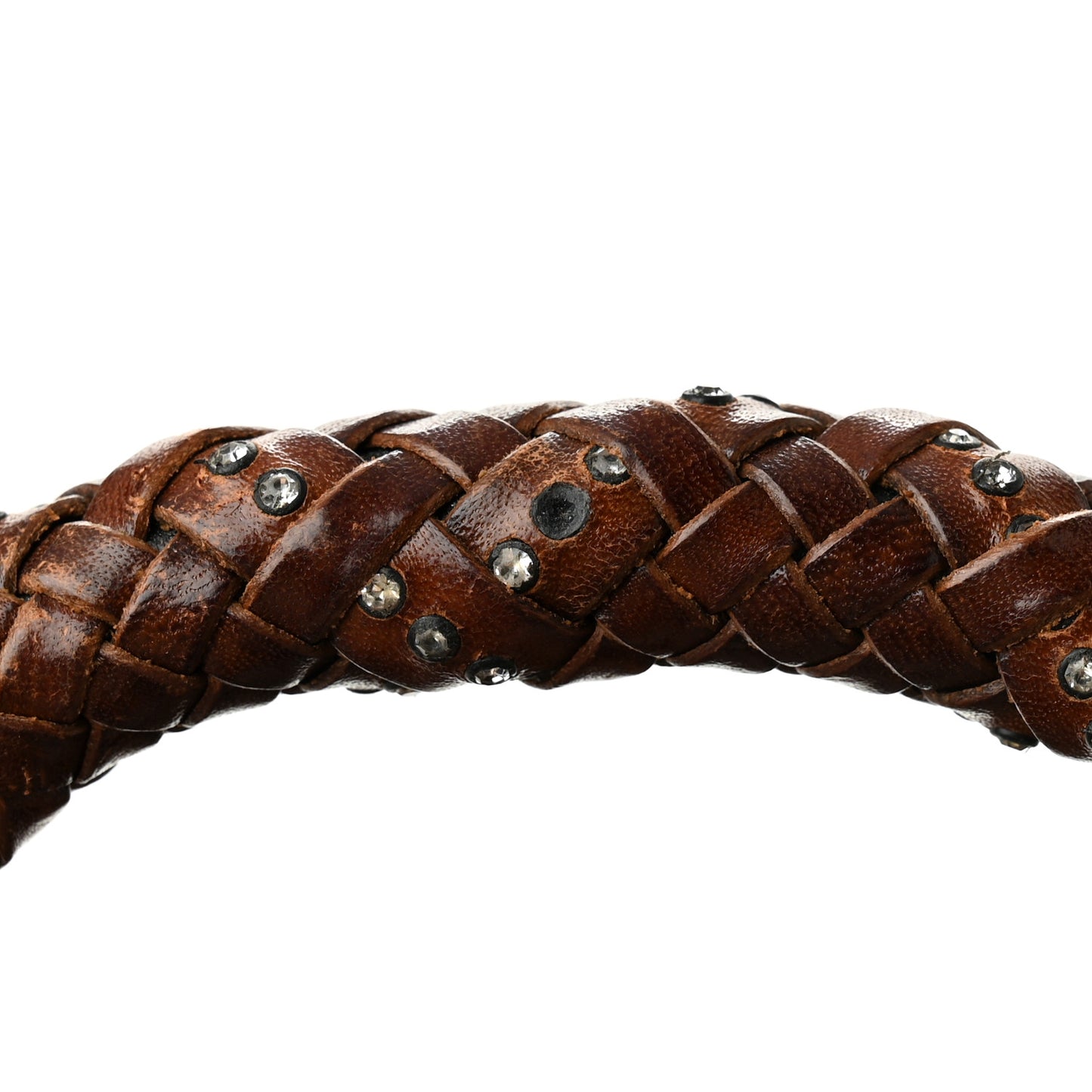 Velvet Crystal Beaded Small Spy Bronze Cognac