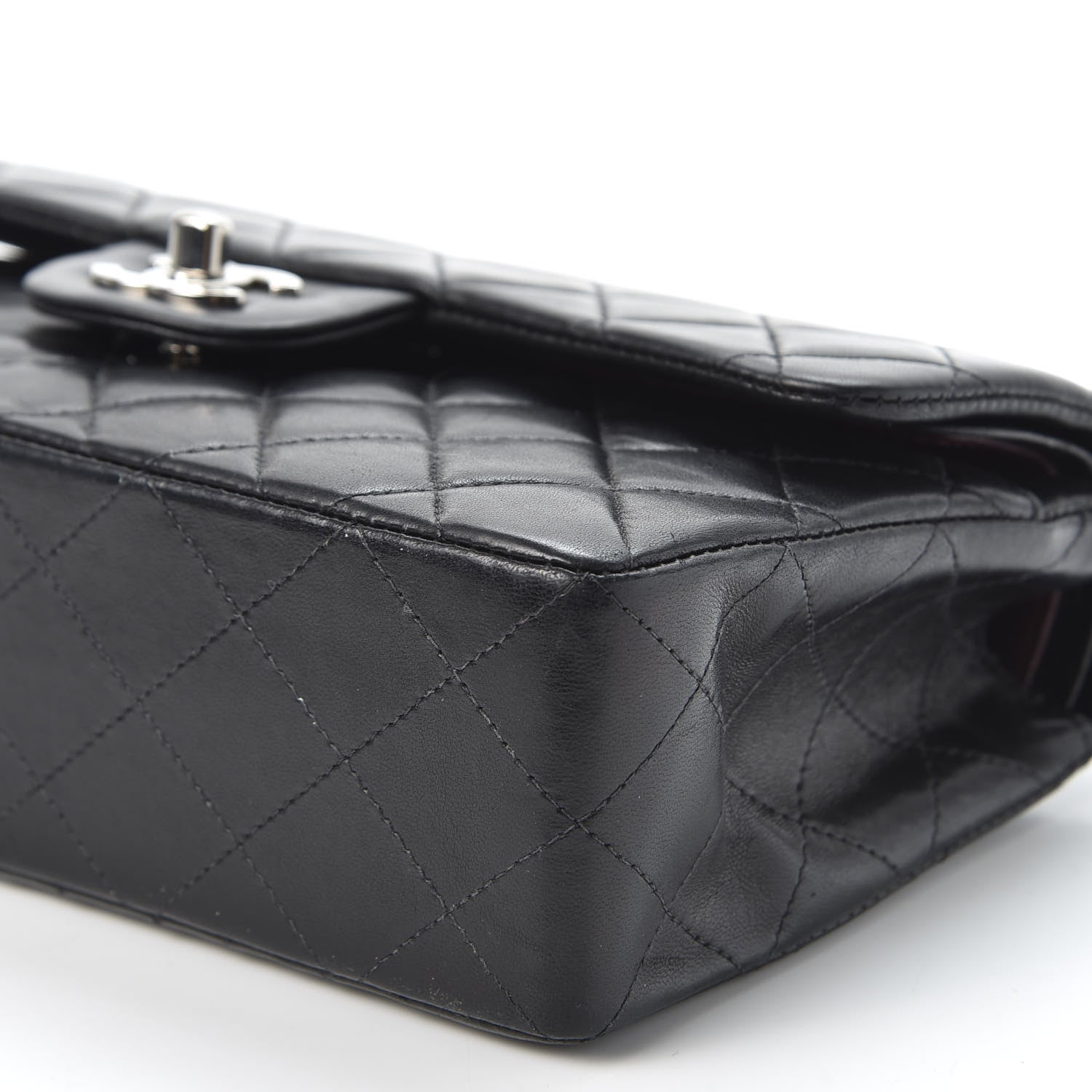 Chanel Lambskin Quilted Small Double Flap Black 6 of 10