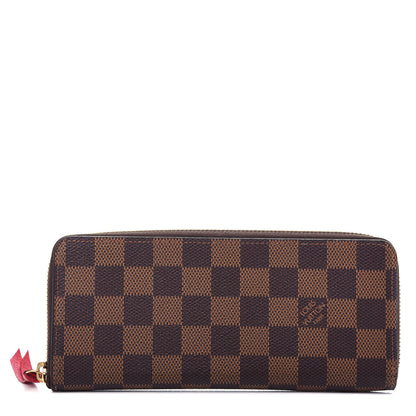 Louis Vuitton Damier Ebene Clemence Wallet Cherry 1 of 8