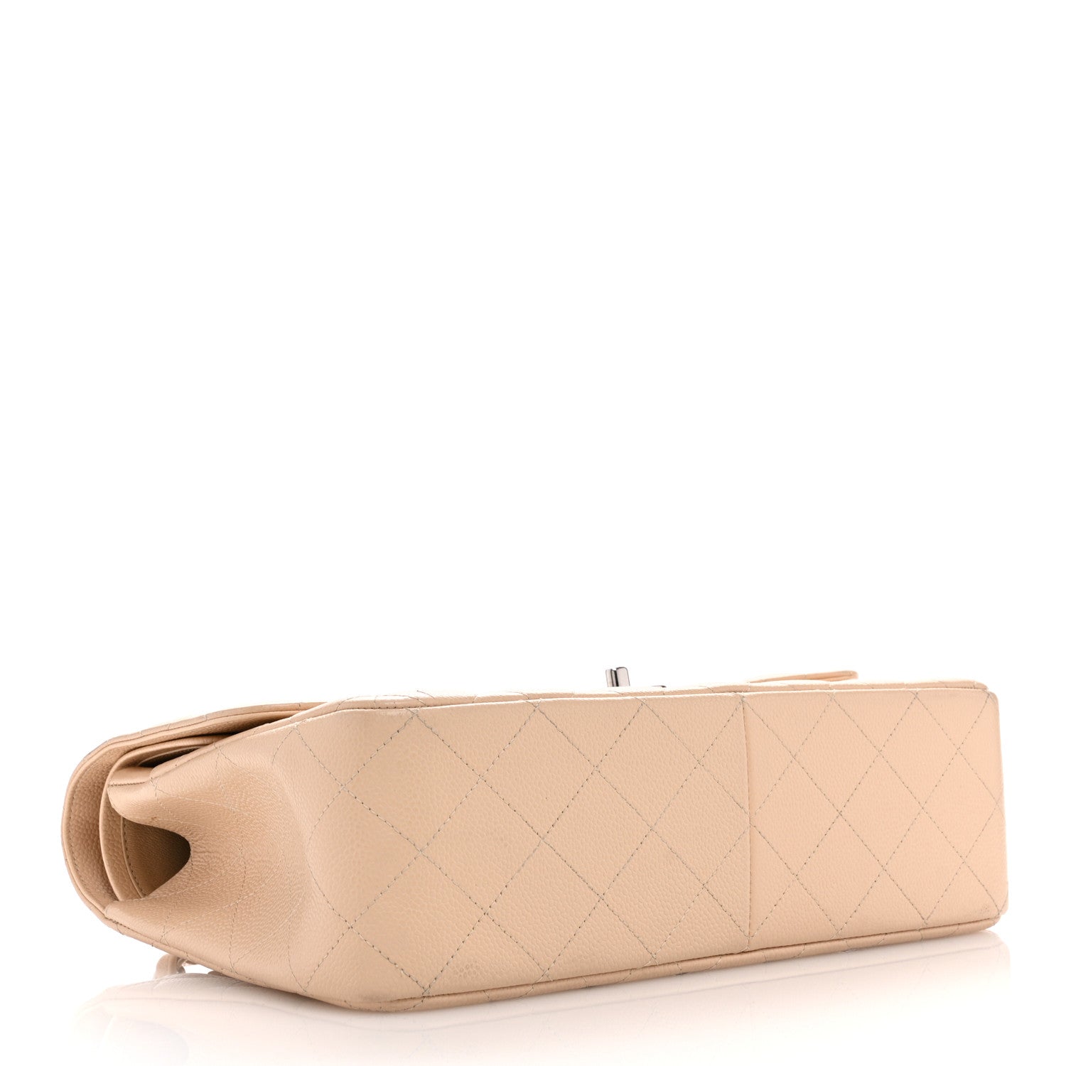 Chanel Caviar Quilted Jumbo Double Flap Beige 4 of 12