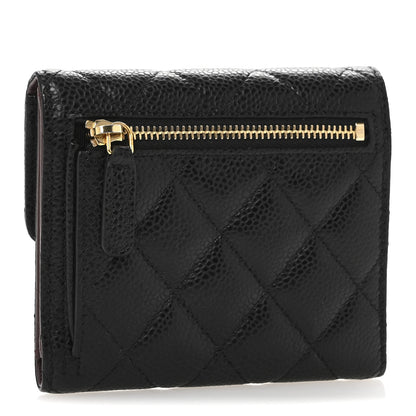 Chanel Caviar Quilted Compact Flap Wallet Black 3 of 10
