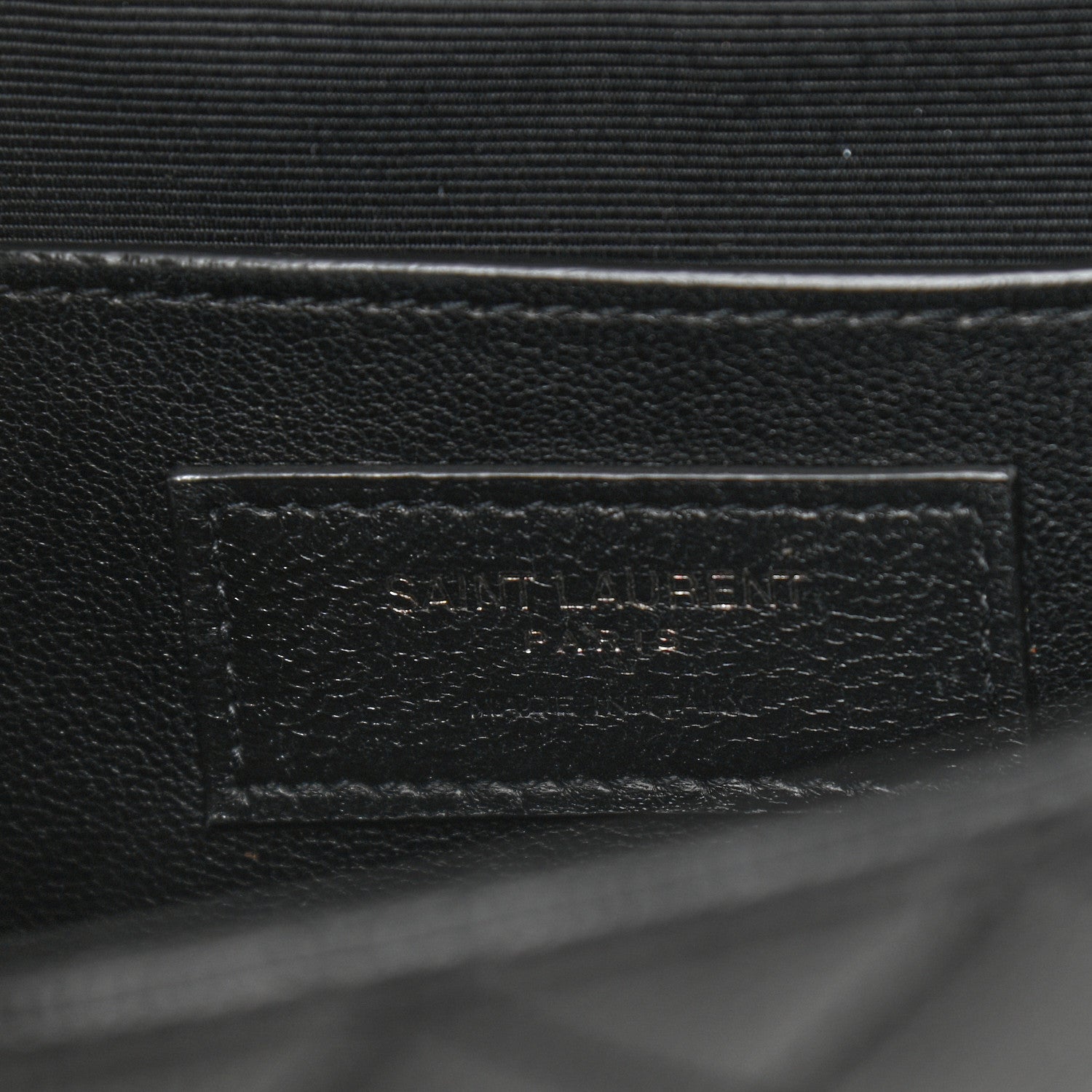 Saint Laurent Grain De Poudre Textured Mixed Matelasse Triquilt Small Monogram Satchel Black 7 of 12