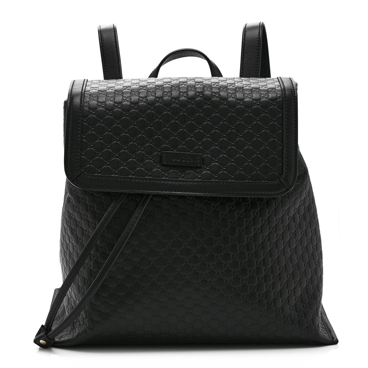 Microguccissima Drawstring Backpack Black