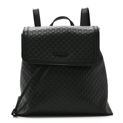 Gucci Microguccissima Drawstring Backpack Black 1 of 11