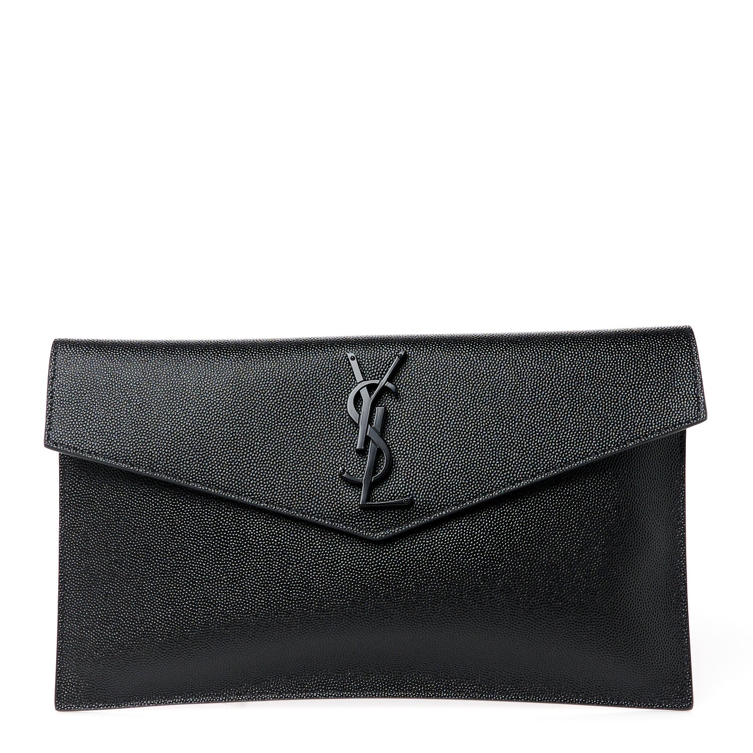 Saint Laurent Grain De Poudre Uptown Pouch Black 1 of 10