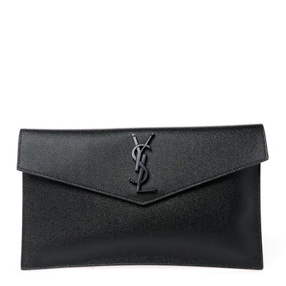 Saint Laurent Grain De Poudre Uptown Pouch Black 1 of 10