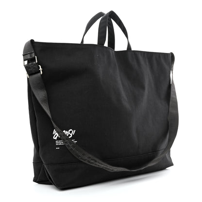 Off-White Canvas Goods Quote Tote Black White 3 of 12