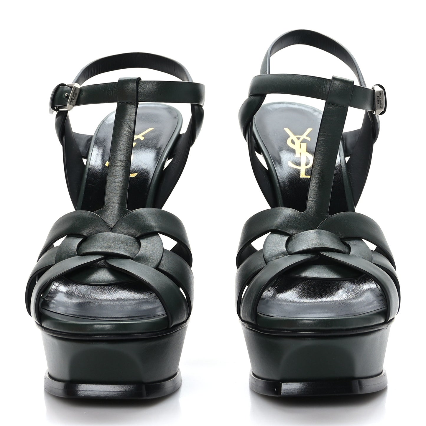Buffalo Tribute 105 Platform Sandals 37 Vert Fonce