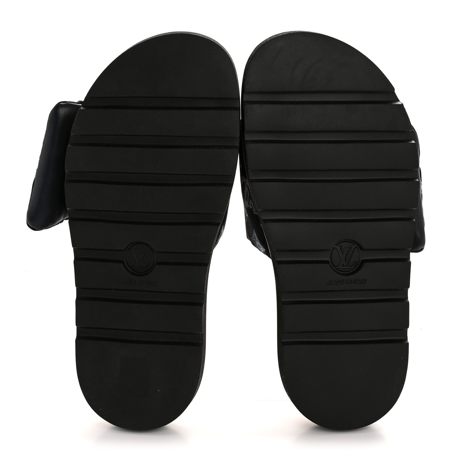 Louis Vuitton Nylon Monogram Womens Pool Pillow Comfort Mules 40 Navy Blue 6 of 9