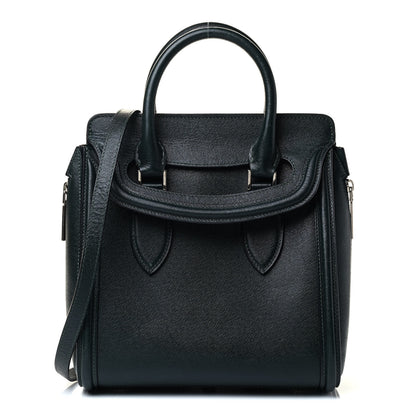Alexander McQueen Grained Calfskin Large Heroine Black 1 of 8