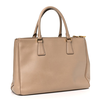 Prada Saffiano Medium Galleria Double Zip Tote Sabbia 2 of 15